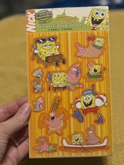 NEW Spongebob Squarepants Patrick stickers sheets sealed y2k 2006