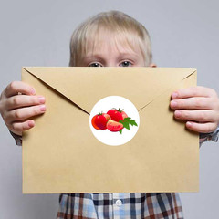 600 Pcs 1.5 Inch Cute Vegetable Stickers for Kids Birthday Party Rewards