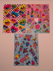 Vintage Lisa Frank Sticker Lot 80s Poodles Scottie Dogs Rainbows S119 S142 S161