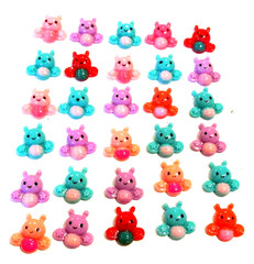 Lot of 30 Multicolor Bumble Bee Flatbacks For Crafting – NEW (#31)