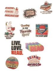 Reading Live Love Read Stickers Lot of 10 Scrapbook Art Crafts Books