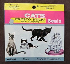 Vintage Eureka sticker lot, new old stock- 288 stickers / seals. Books Complete!