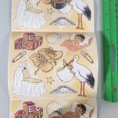 Vintage Flavia Baby Nursery Sticker Roll Lot of 21 Sheets – READ