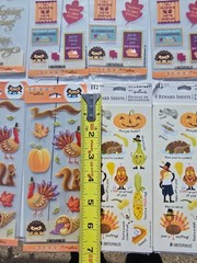 HUGE! Lot of 105 Packs of Hallmark Stickers Sealed Holidays Halloween Puffy LOOK