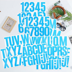 3 Inch Letter Stickers, 138 Pieces Self Adhesive Alphabet Number Sticker for Mai