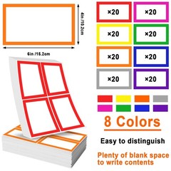 6 x 4 inch Large Moving Labels for Boxes, Blank Moving Boxes Labels Stickers, 16