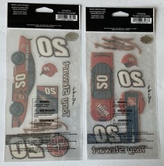 Tony Stewart #20 Racing Nascar Scrapbooking Stickers Lot of 4 Packs Assorted