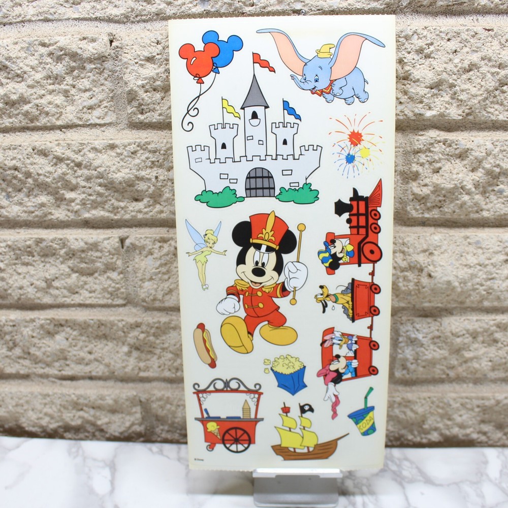 Disney Theme Park Mickey Mouse Sandylion 1 Sheet Stickers 12″ x 5.5″
