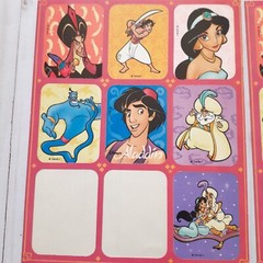 Disney World Mickey Souvenir Sticker-13 and Aladdin Snow White Stickers-4 Sheets