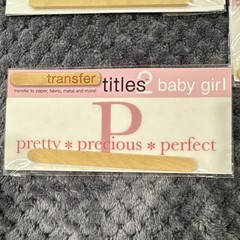 Transfer Titles Rub-On Transfers Babies & Children Pink/Blue TRT132