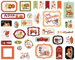 1 Pack of Carta Bella Paper WELCOME AUTUMN Ephemera Pieces (CBWA138024)