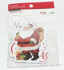 Christmas Ephemera Recollections Stickers My Minds Eye Die Cut Shapes Holly E135