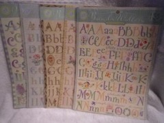 K and Company Brenda Walton Die Cut Alphabet / Numbers Stickers (choose one set)