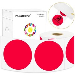 3 X 3 Inch Round Thermal Labels Circle Color Coding Labels Printable Waterpro…