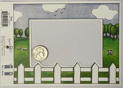 ON THE FARM Die-Cut Set(4pc) MME•Frame•Barn Doors•Hay •ei*ei*o•Animals•Fence•