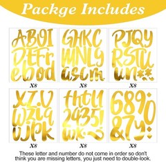 576pcs Classroom Vinyl Letter Stickers