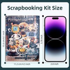 Japanese Comic Style Sticker Scrapbooking Supplies for Junk Journal, 45 Sheet…