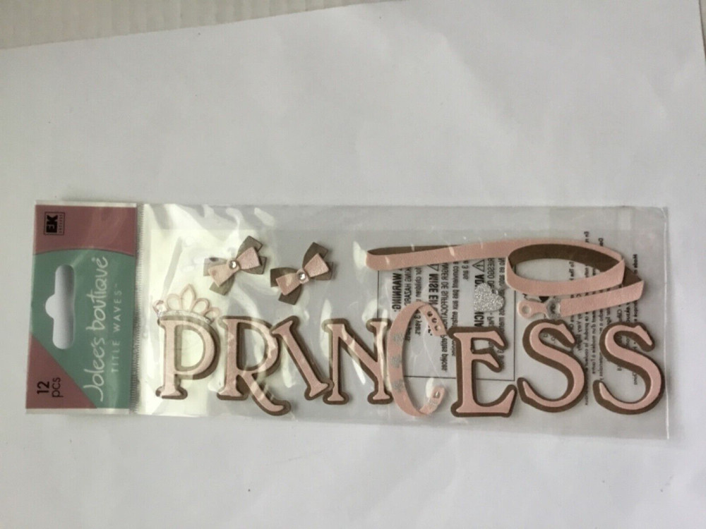RARE Jolees PRINCESS Pet leash Title Dogs Puppy Cats Kitten Scrapbook Stickers