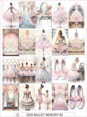 BALLET MEMORY #2 – COMPLETE SHEET OF 20 STICKERS