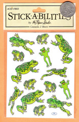 Stickabilities Stickers – Green Frogs – Free Shipping