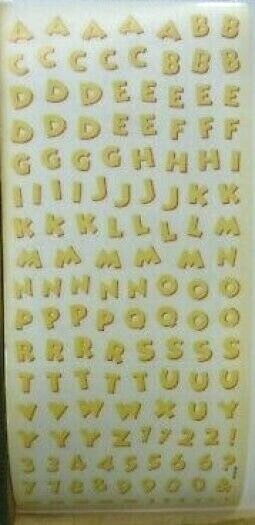 DISNEY Vacation World Land Theme Park Mickey Mouse Sandylion Alphabet Stickers