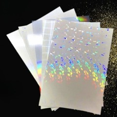 5x A4 Size Holographic Overlay Film Self-Adhesive Cold Laminating Sheets Quality