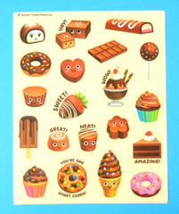 Chocolate Scented Scratch & Sniff Sticker Sheet Teacher Created Resources