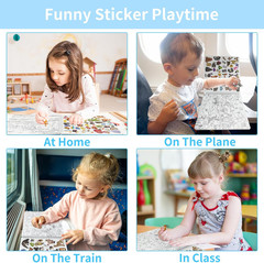 Animal Sticker Book for Kids – 20 Themes, over 400 Stickers