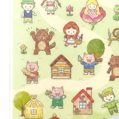 Fairy Tale Storybook Sticker Sheet Japan Kawaii Planner Scrapbook
