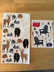 Creative Memories Wilderness Camping Scrapbook Lot Jolee’s Stickers Die Cuts