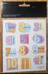 Stickabilities The Paper Studio 1 Month- 12 Months 1 Year Old Scrapbook Stickers