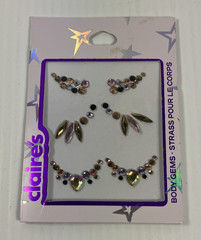 Claire’s StickerBeans Body Gems Rhinestone Stickers Lot Care Bears Sushi Popcorn