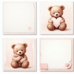 Cute Bear Journal Kit Junk Journal Kit Scrapbook Kit