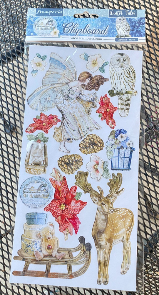 Stamperia – WINTER TALES – Chipboard 6X12″ – 15 Pieces #DFLCB33 NEW