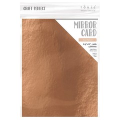 TONIC CRAFT PERFECT – MIRROR CARD -HIGH GLOSS ROSE PLATINUM – 5 SHTS – 9456E
