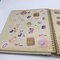 Vtg 80s Stickers Album Binder Smurfs Scratch Sniff Puffy Unicorns ET Cabbage Ptc