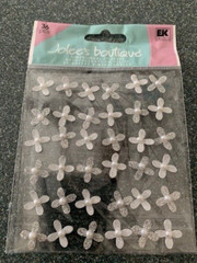 Jolee’s Boutique Sticker 3D WEDDING GLITTER GEM FLOWERS WITH PEARL CENTERS