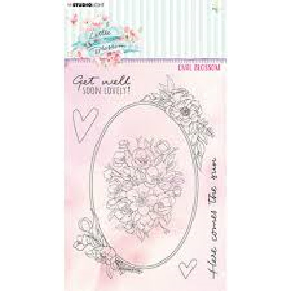 STUDIO LIGHT CLEAR ACRYLIC STAMPS – OVAL BLOSSOM