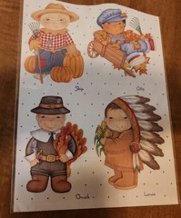 VTG Lot 10 Sheets Fall, Autumn, Halloween, Thanksgiving, Fall Festival Turkey