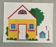 Mrs. Grossman’s Large Stickers Yellow House 1/2 Sheet