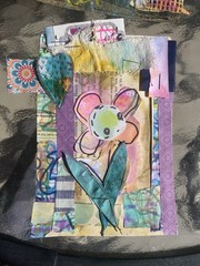 Unique Handmade Ephemera, Scrapbook,Junk Journal,tag,embellishment Mixed Media