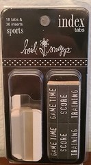 4 Packs Heidi Swapp Index Tabs Craft Embellishment – Sports, Love, Emotions #7