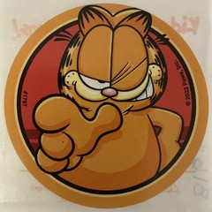 GARFIELD CIRCLE #3 Stickers Nickelodeon•Animal•Cat•Chubby•Cartoon•Card Making•