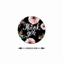 2 Roll of 1000 pcs 1″ Assorted Floral Thank You Stickers Round Sealing Labels US