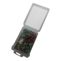 Christmas Brads Set, 212 PCS Metal Paper Fasteners, 8 Holiday Shapes & 16