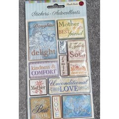 Punch Studio Dimensional Scrapbooking Stickers Mother Family Scrapbooking