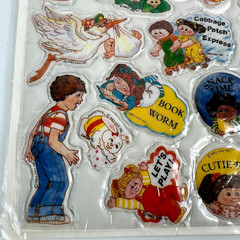 Vintage Cabbage Patch Kids Stick-Ons Puffy Stickers 1983 Diamond Toymakers NEW
