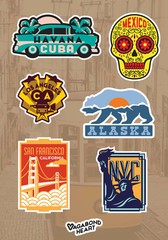 MINI Travel Stickers – 65 Locations!