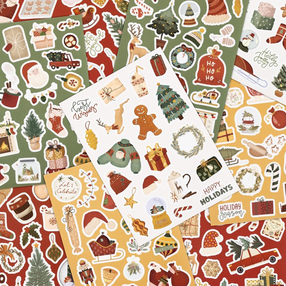 Fun Christmas Stickers for Kids – Large Set of 400 Holiday Stickers for