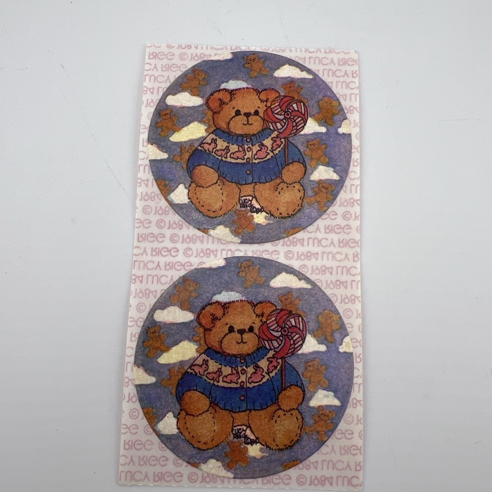 Vintage Lucy Rigg Bear Stickers 1984 Two Stickers As Shown